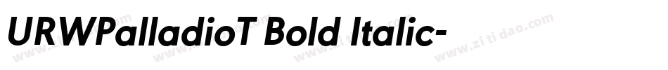 URWPalladioT Bold Italic字体转换